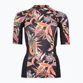Dámske plavecké tričko O'Neill Anglet Skin SS black tropical flower