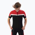 Pánske cyklistické tričko Rogelli Course black/red/white