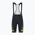 Cyklistické šortky pánske    Rogelli Hero II Bib Short yellow/grey/black 3