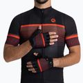 Rogelli Hero II pánske cyklistické rukavice black/red/bordeaux 2