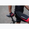 Rogelli Hero II pánske cyklistické rukavice black/red/bordeaux 4