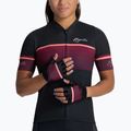 Cyklistické rukavice dámske  Rogelli Impress II burgundy/coral/black 2