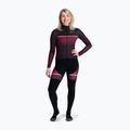 Dámske cyklistické tričko s dlhým rukávom Rogelli Impress II bordeaux / coral 2