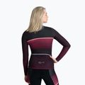 Dámske cyklistické tričko s dlhým rukávom Rogelli Impress II bordeaux / coral 3