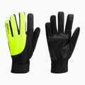 Pánske cyklistické rukavice Rogelli Core II Winter Windproof fluor