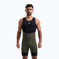 Rogelli Signature Bib Short pánske cyklistické šortky zelené