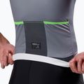 Pánsky cyklistický dres Rogelli Fast grey / turguoise 6
