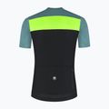 Rogelli Core Block pánsky cyklistický dres čierna / tyrkysová / fluórová žltá 7