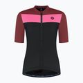 Dámsky cyklistický dres Rogelli Core Block W black/bordeaux/pink 7