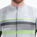 Pánsky cyklistický dres Rogelli Hero II grey/lime 3