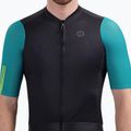 Pánsky cyklistický dres Rogelli Fast black/teal/green 3