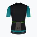 Pánsky cyklistický dres Rogelli Fast black/teal/green 7