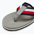 Pánske žabky Tommy Hilfiger Corporate Beach Sandal antique silver 7
