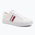 Pánske tenisky Tommy Hilfiger Th Hi Vulc Low Core Stripes Mesh YBS white