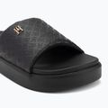 Dámske šľapky Tommy Hilfiger Platform Monogram Poolslide black 7