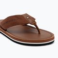 Pánske žabky Tommy Hilfiger Leather Beach Sandal winter cognac 7