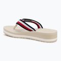 Dámske žabky Tommy Hilfiger Corp Mid Wedge Beach Sandal muslin 3