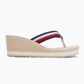 Dámske žabky Tommy Hilfiger Corporate Wedge Beach Sandal muslin 2