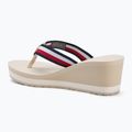 Dámske žabky Tommy Hilfiger Corporate Wedge Beach Sandal muslin 3