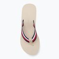 Dámske žabky Tommy Hilfiger Corporate Wedge Beach Sandal muslin 5
