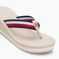 Dámske žabky Tommy Hilfiger Corporate Wedge Beach Sandal muslin 7