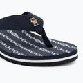 Dámske žabky Tommy Hilfiger Chain Print Beach Sandal space blue 7
