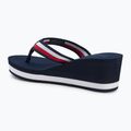 Dámske žabky Tommy Hilfiger Corporate Wedge Beach Sandal space blue 3