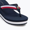 Dámske žabky Tommy Hilfiger Corporate Wedge Beach Sandal space blue 7