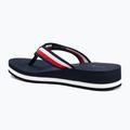 Dámske žabky Tommy Hilfiger Corp Mid Wedge Beach Sandal space blue 3