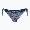 Tommy Hilfiger Cheeky Side Tie Bikini Bottom Tlač ilustrovaná vlna dark night navy