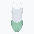 Dámske jednodielne plavky Tommy Hilfiger Straight One Piece seersucker radiant green/white 2