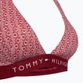 Vrchný diel plaviek Tommy Hilfiger Halter Rp Print kvetinový pruhovaný regatta red 3