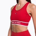 Tommy Hilfiger Mid Int Tape Racer Back červená fitness podprsenka 4