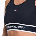 Modrá fitness podprsenka Tommy Hilfiger Mid Int Tape Racer Back 4
