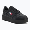 Dámske topánky Tommy Jeans Retro Basket Flatform Ess triple black
