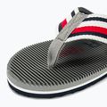 Pánske žabky Tommy Hilfiger Massage Footbed Oly Beach Sandal antique silver 7