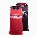 Gorilla Wear Keene červeno-čierne pánske tréningové tielko 11