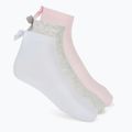 Detské ponožky SKECHERS Non Terry Anklet 3 páry pink