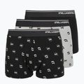 Pánske boxerky KARL LAGERFELD Ikon Aop Trunk 3 páry karl dot/ash black