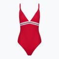 Tommy Hilfiger dámske jednodielne plavky Triangle One Piece Rp Ext primary red