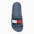 Tommy Jeans Pool Slide Ess DBX blue coast pánske žabky 5