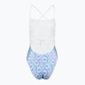 Dámske jednodielne plavky Tommy Hilfiger Straight Neck Print floral stripe blue spell 2