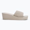 Calvin Klein dámske žabky YW0YW01725 Beach Wedge Slide Canvas eggshell 2