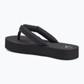 Dámske plážové sandále Calvin Klein YW0YW01723 Flatform Ttxr Satin triple black žabky 3