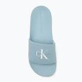 Dámske šľapky Calvin Klein YW0YW01835 Slide Monogram Wn triple cloud blue 5