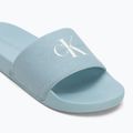 Dámske šľapky Calvin Klein YW0YW01835 Slide Monogram Wn triple cloud blue 7