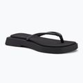 Dámske žabky Calvin Klein YW0YW01716 Sq Low Wedge Sandal Stitch triple black