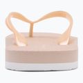 Calvin Klein dámske žabky YW0YW01720 Thong+ Tpu Metallic whisper pink/bright white 6