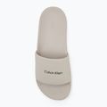 Calvin Klein pánske žabky HM0HM01754 Pool Slide Ck Square feather grey 5