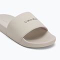 Calvin Klein pánske žabky HM0HM01754 Pool Slide Ck Square feather grey 7
